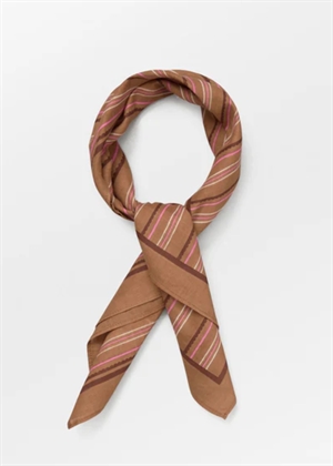 Scallopia striped cotta scarf Wood Trush Becksøndergard 